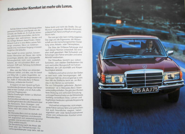 Mercedes-Benz 350 SE - 450 SEL 6.9 Modelprogram 1978 Carbrochure (10213)